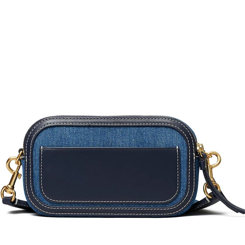 Tory Burch Mini Miller Denim Crossbody Bag - Picture 4 of 11